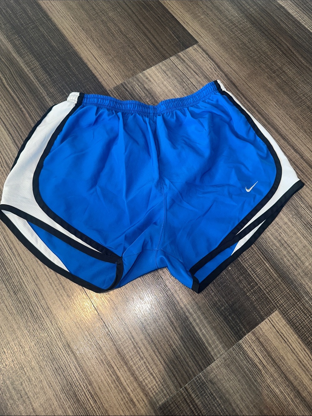 Nike Women’s Royal Blue Athletic Running Shorts with Black & White Trim